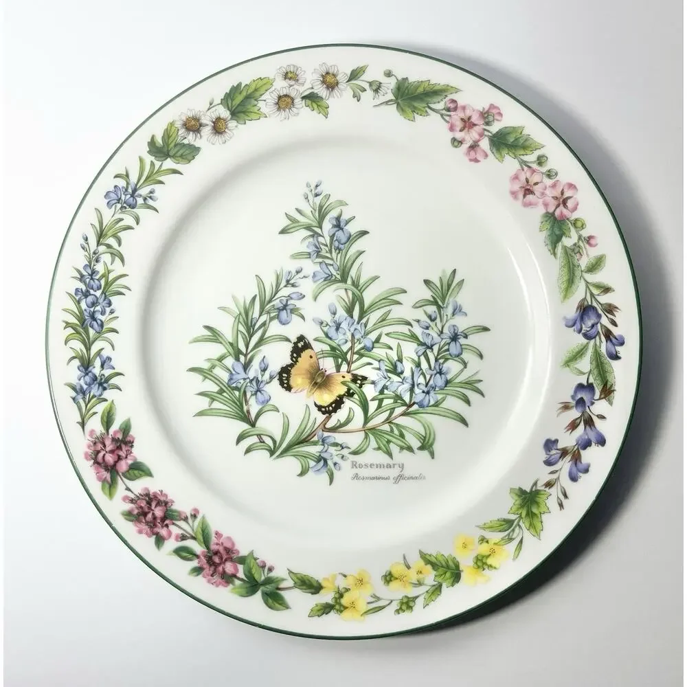 Royal Worcester “Herbs” Single Porcelain Dinner Plate 10 1/8”